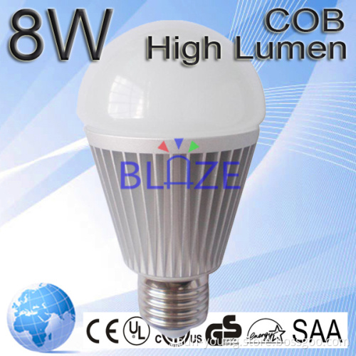 8W E14/E26/E27/B22 90LM/W LED Globe Bulb COB Globe LED Bulb LED E27 Globe Bulbs